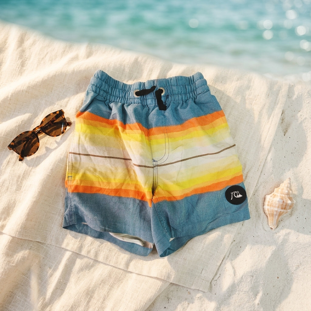 Children's swim shorts — Beach Day Lifestyle | Generated by Modelize