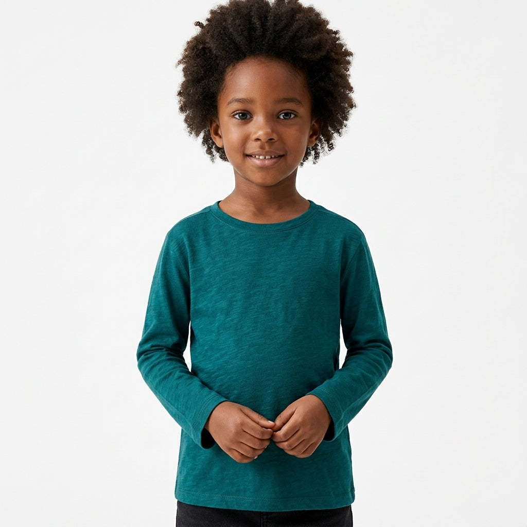 Long-sleeved t-shirt — Nursery Lifestyle Shot | Generated by Modelize