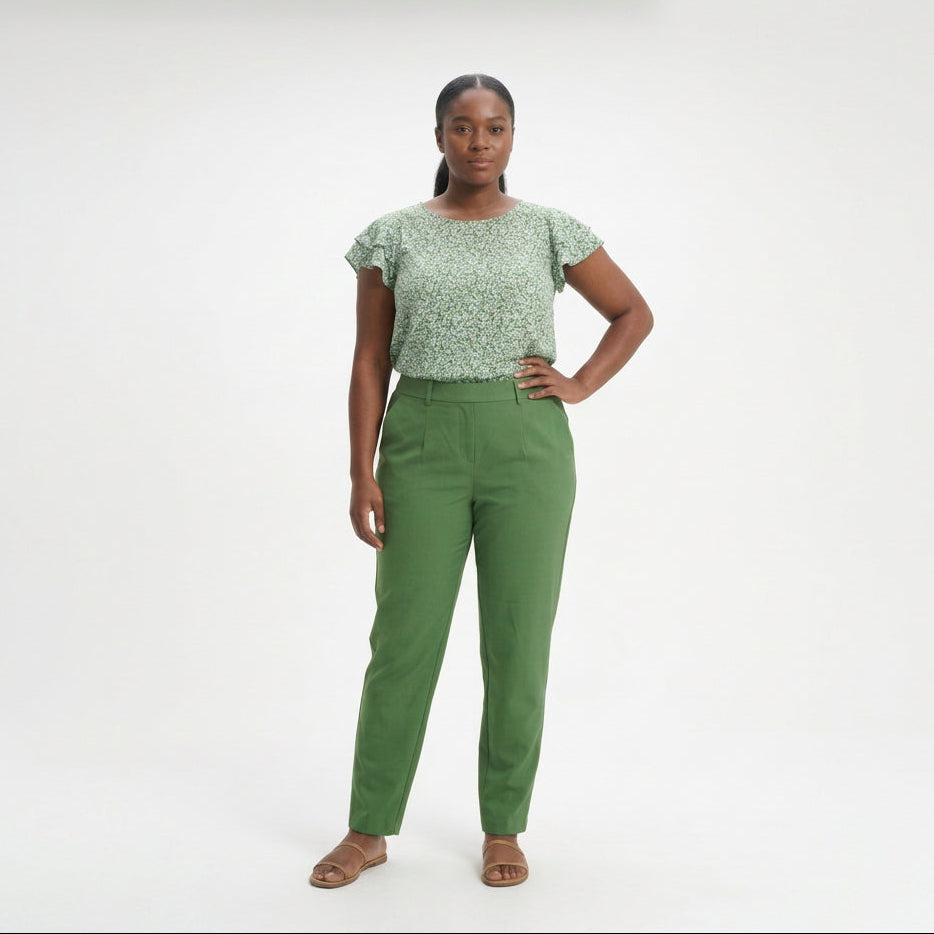 Two-piece women's ensemble — Full Length Studio Fit | Generated by Modelize