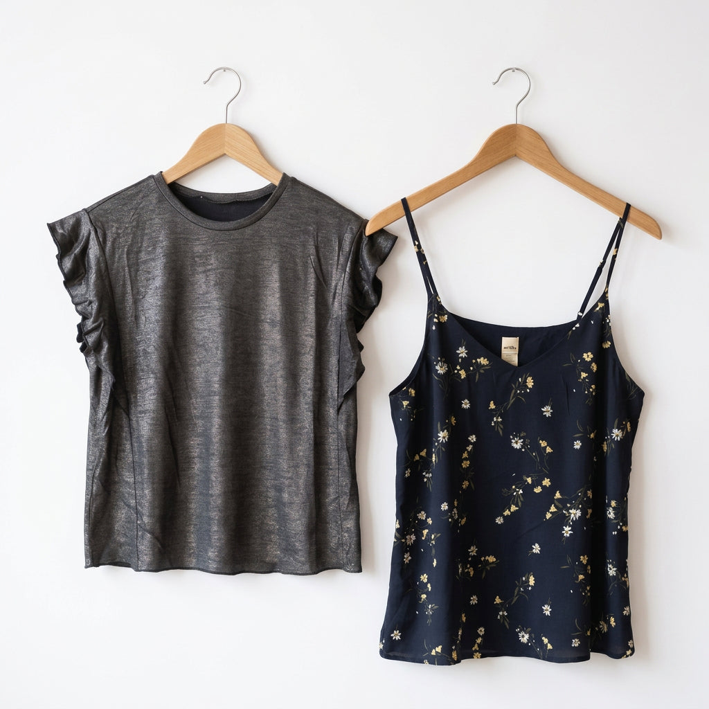Two-piece top set — Boutique Hanger Display | Generated by Modelize