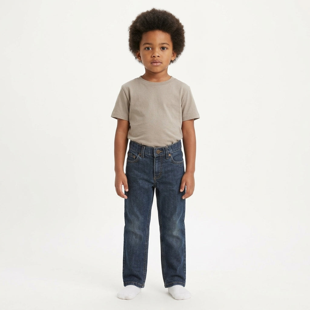 Slim-fit denim jeans — Waist and Hardware Detail | Generated by Modelize