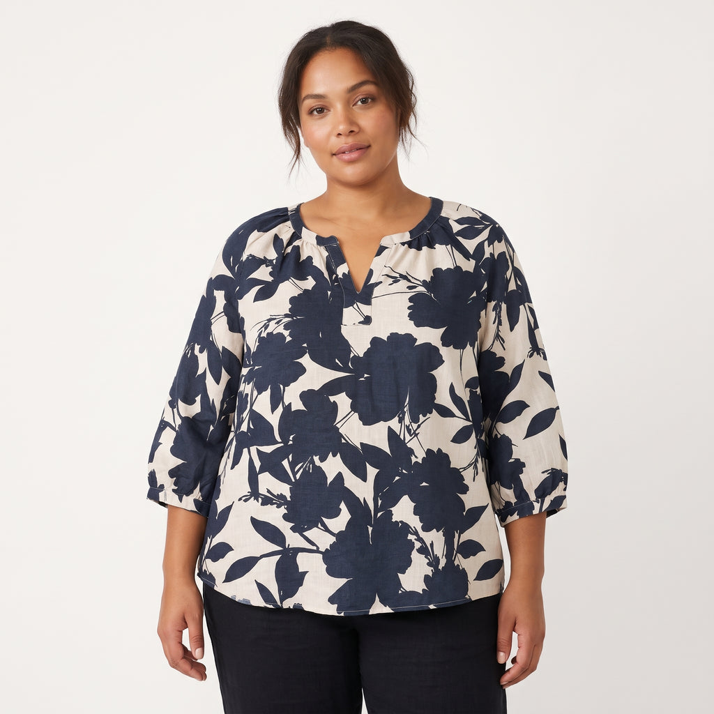 Linen Blouse — Full Garment Catalog Shot | Generated by Modelize
