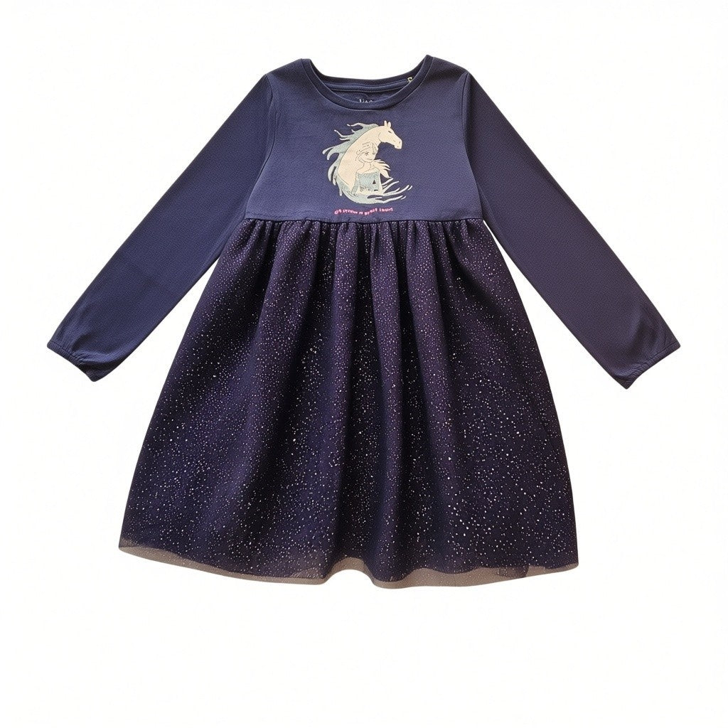 B - Robe Reine de neige 4 - 5 ans  #362